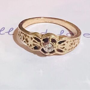 Buy 2 get 1 free💍Elegant Golden Ring with Crystal Accent